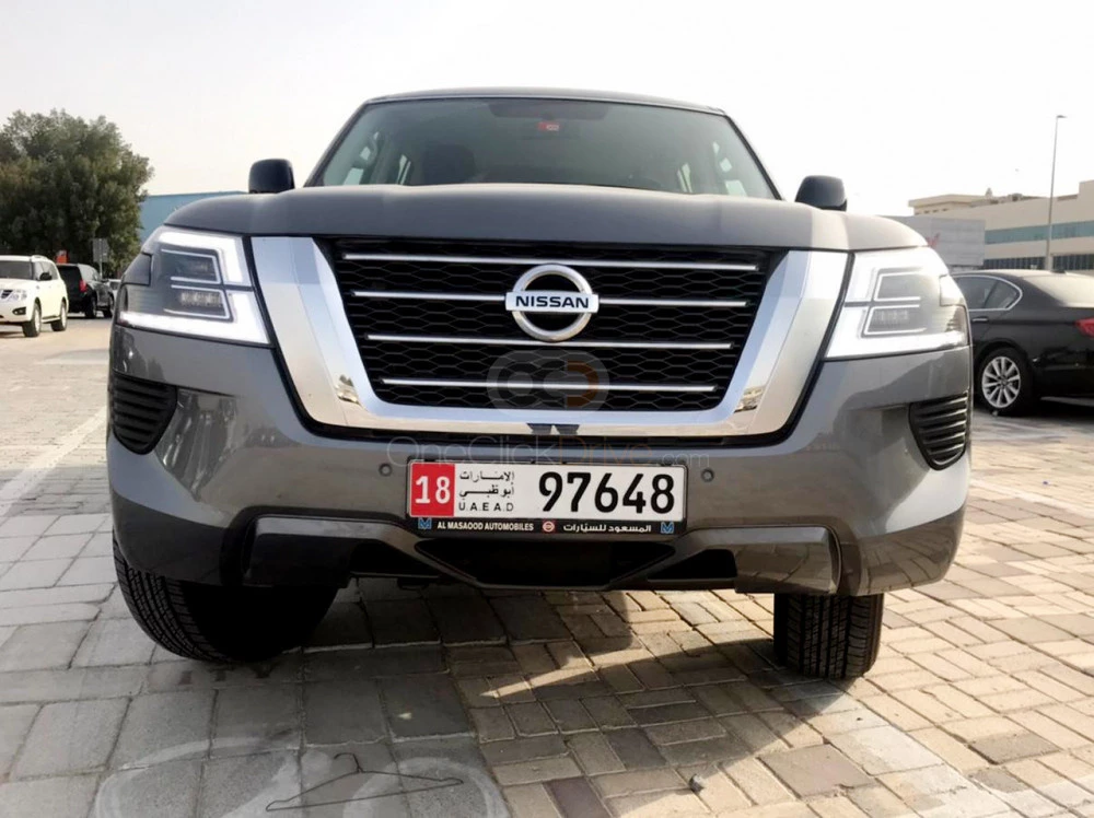 Gray Nissan Patrol 2020 for rent in Dubai 4